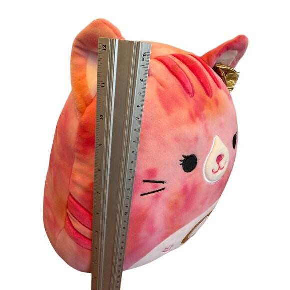 Original Squishmallows Cici The Cat Plush Toy With Bow Pink/Orange Tie-Dye 8" - Picture 7 of 7